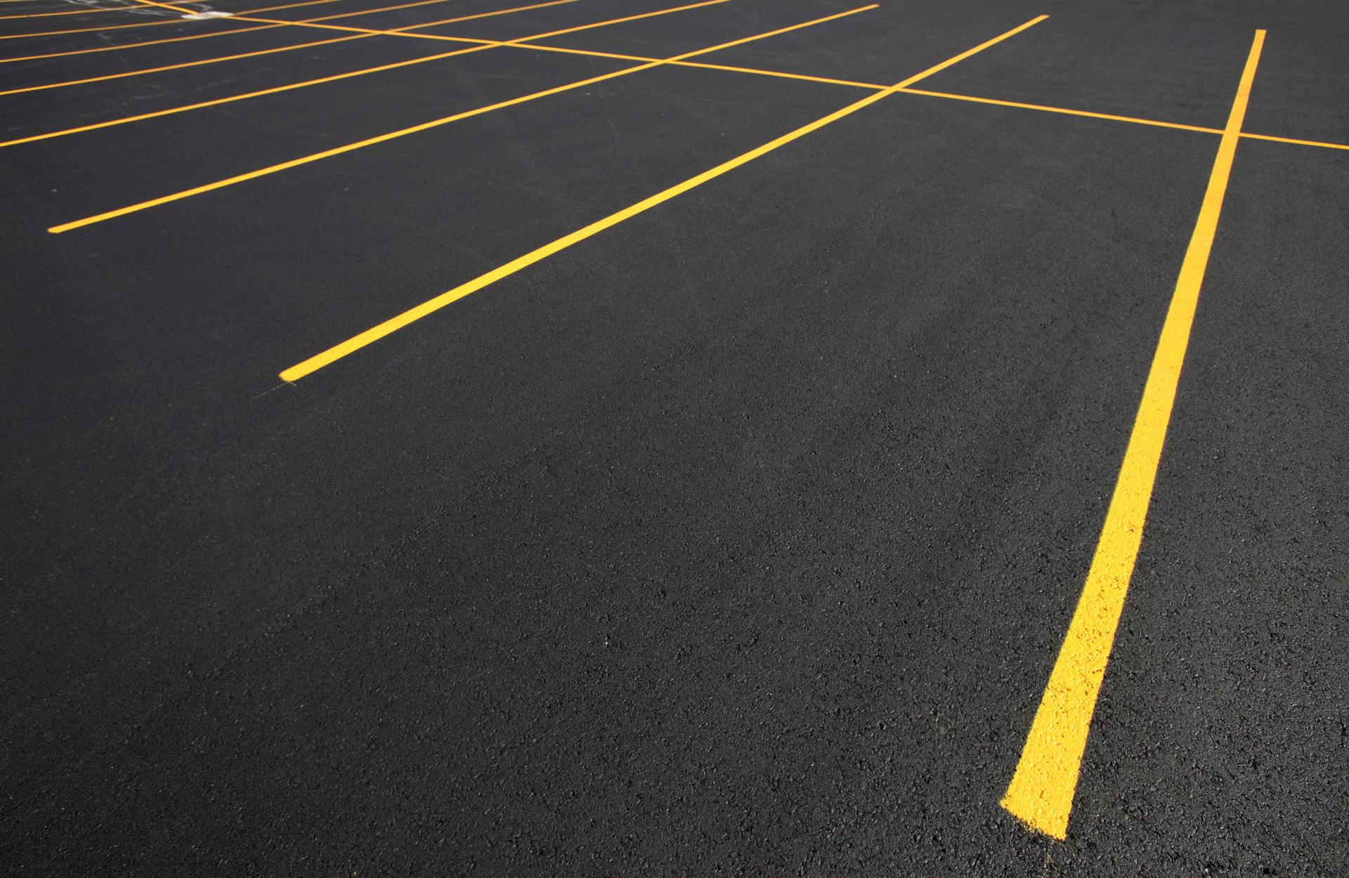 Parking lot stripes